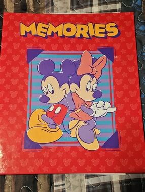 Disney Red Memories Mickey & Minnie Album with Purple Accents